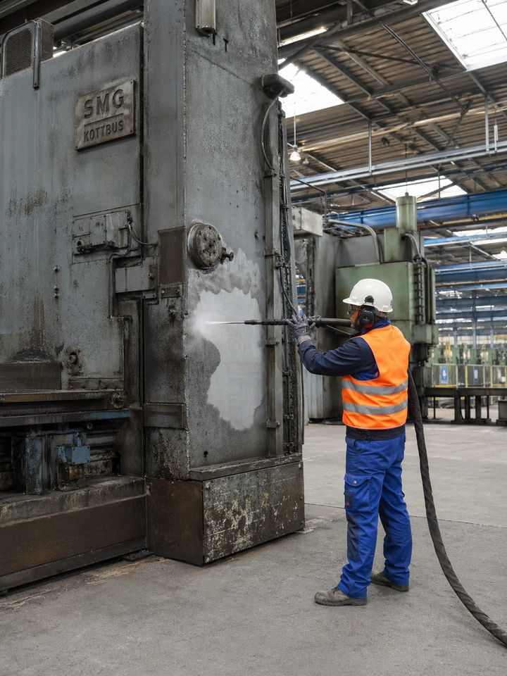 Trockeneisreinigung Industriemaschine